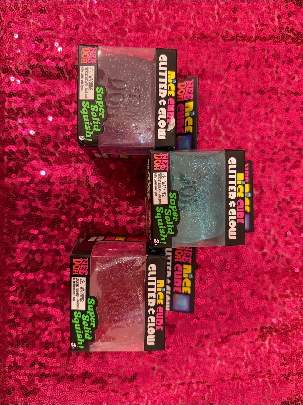 Needoh Glitter & Glow Super Solid Squish